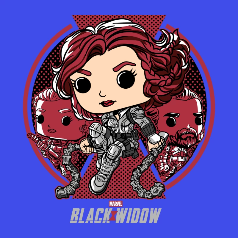 Marvel Black Widow Character Art Pin