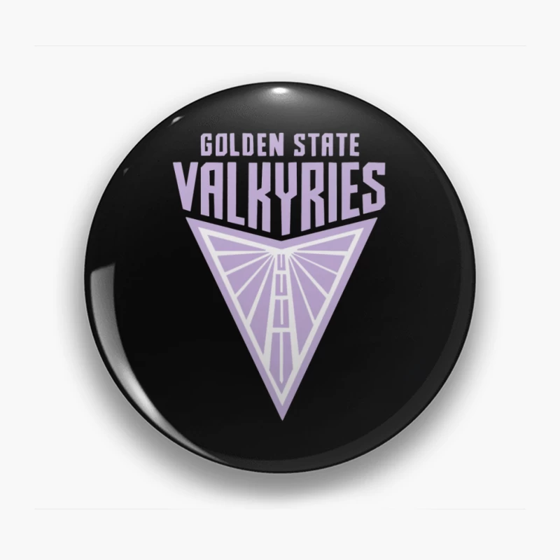 Golden State Valkyries Purple Triangle Logo Design Pin