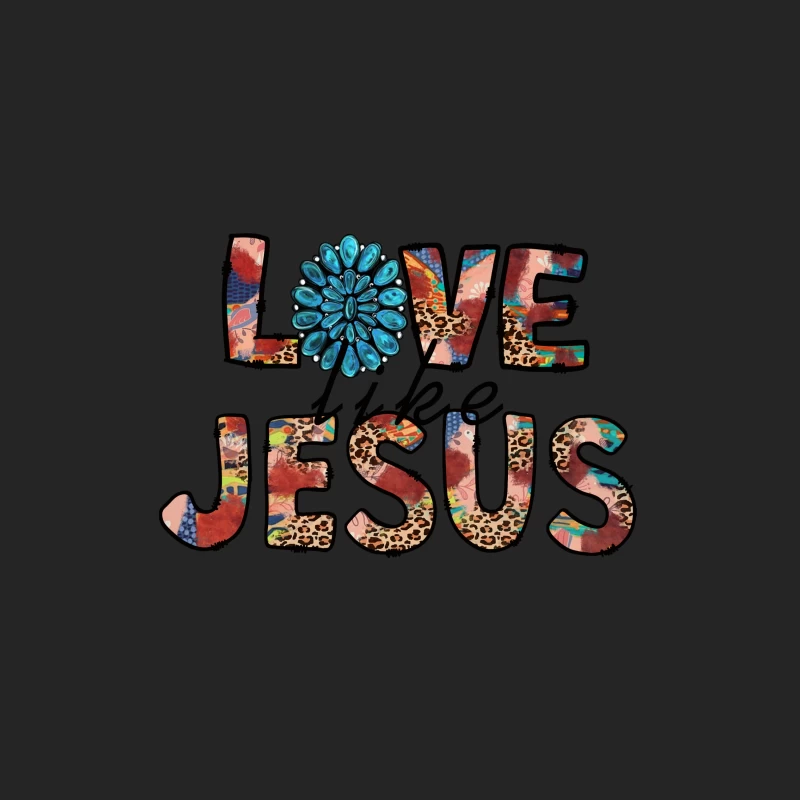 Bunter Liebesbrief an Jesus Damen Pullover Sweatshirt