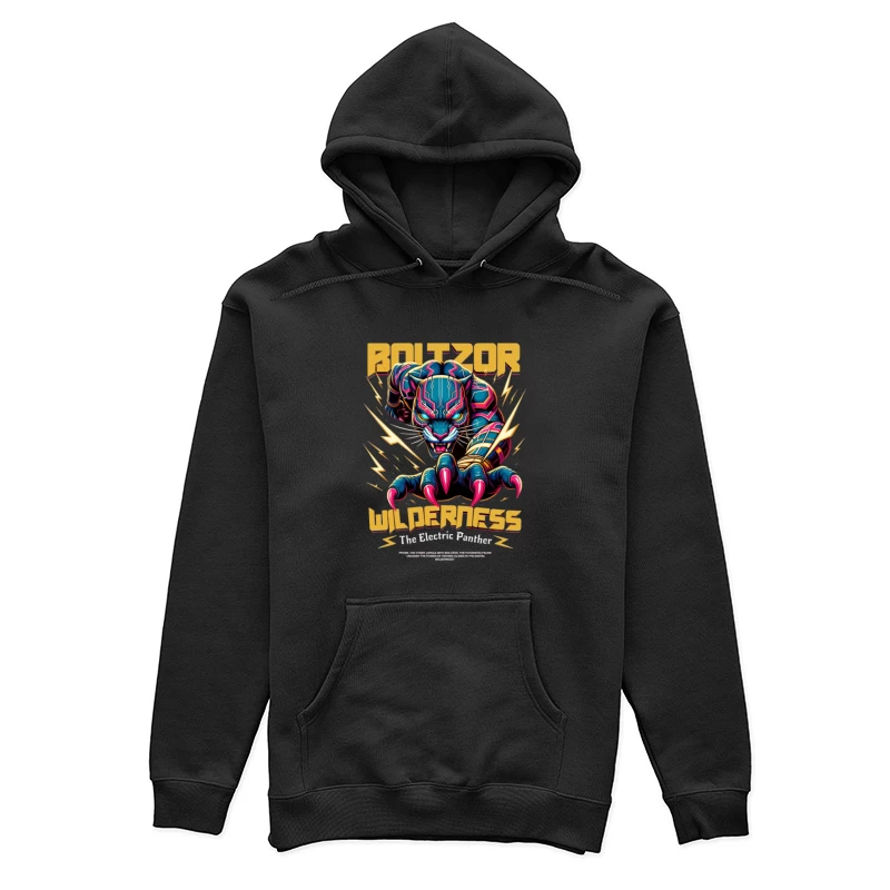 Elektrische Panther im Sturm Damen Pullover Hoodie