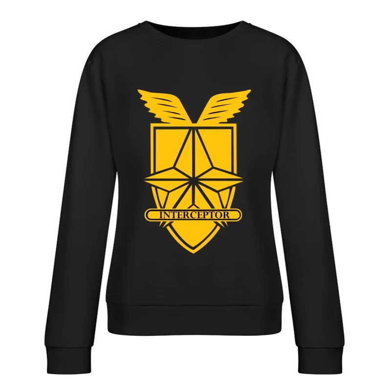 Interceptor Badge Female Pullover Sweatshirt