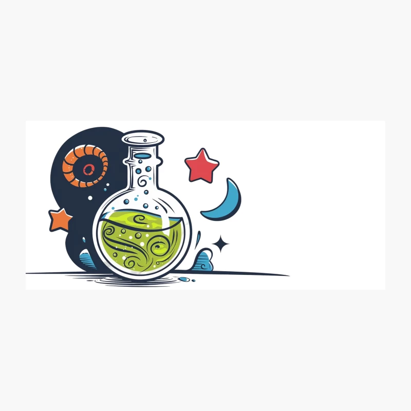 Magical Alchemy Potion in Starry Night Coffee Mug