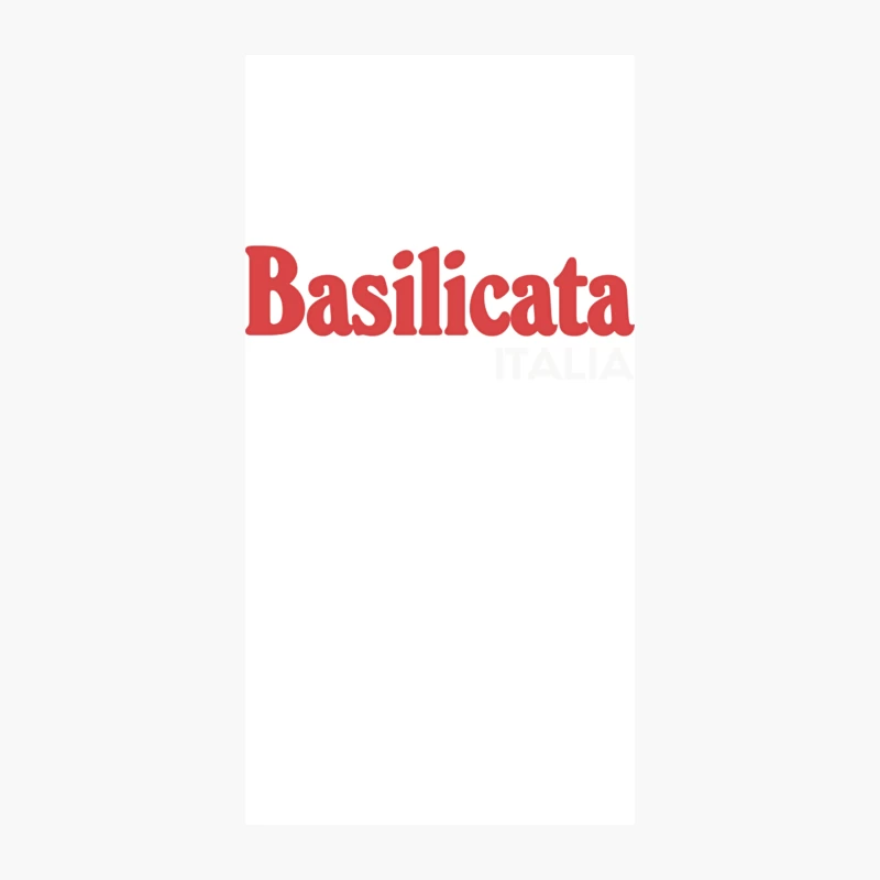 Basilicata  Italia Typography Region Design iPhone Case