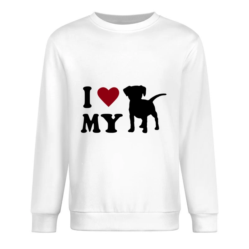 Ich liebe meinen Hund Herren Pullover Sweatshirt