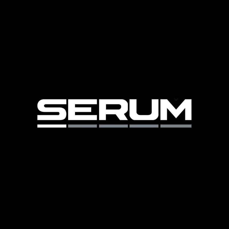 Minimalist Serum Audio Software Logo Design Tapestry