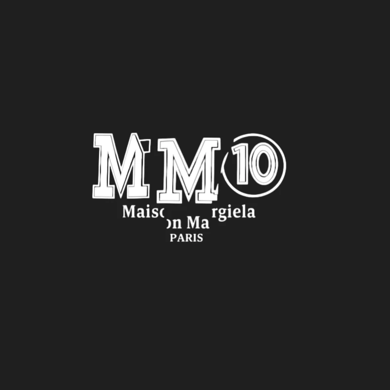 Logo Maison Margiela sur Fond Noir Homme Débardeur