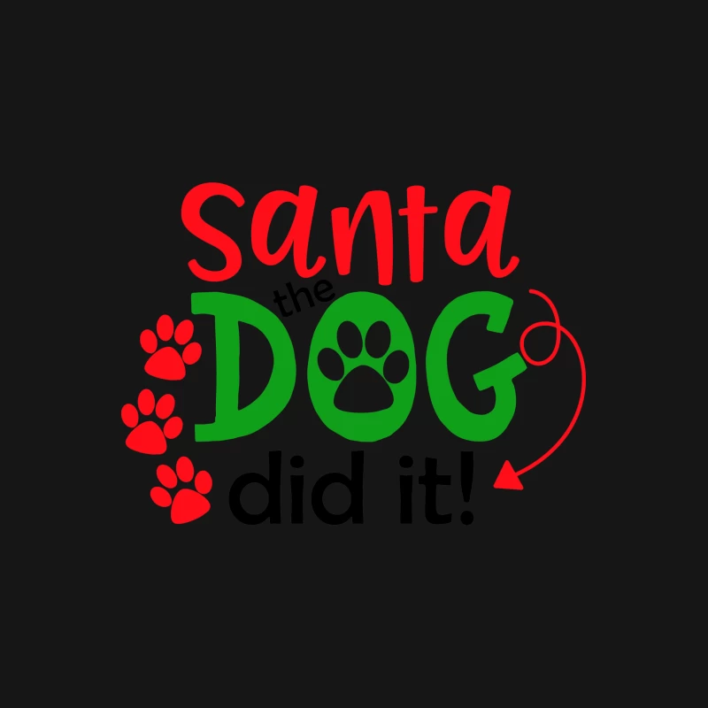 Inscription amusante sur le chien et le Père Noël Femme T-Shirt