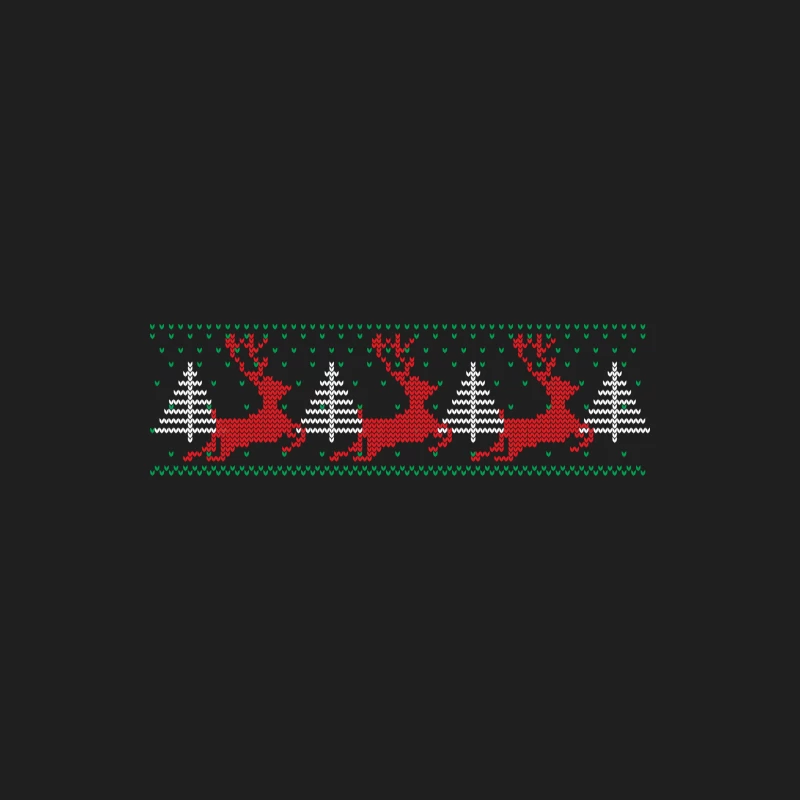 Motif de Noël avec rennes et arbres Homme Débardeur
