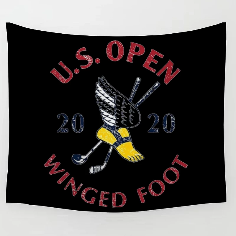 2020 US Open Golf Championship at Winged Foot Logo Design Tapestry