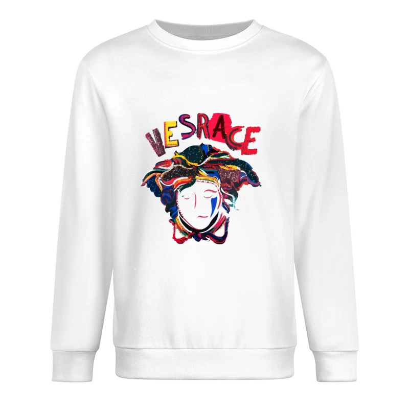 Buntes Medusa-Design und Kunst Herren Pullover Sweatshirt