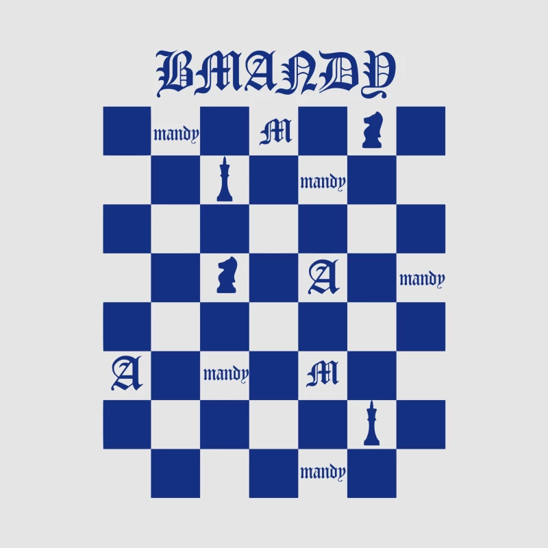 Schachbrettmuster mit Buchstaben und Symbolen Herren Pullover Hoodie