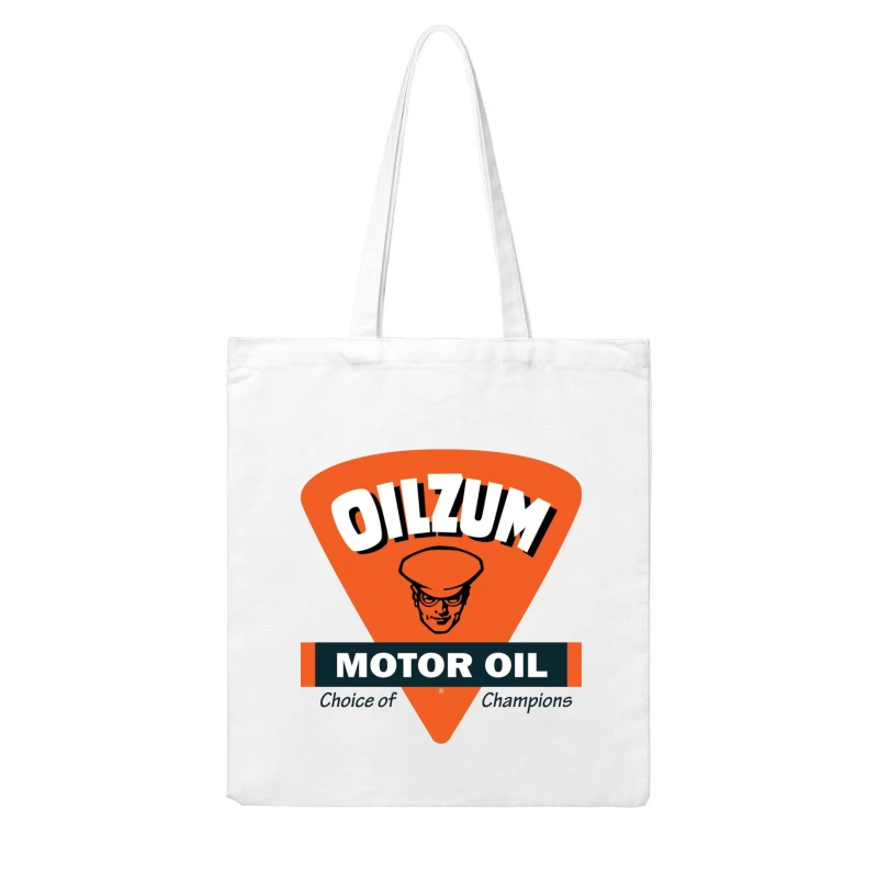 Vintage Oilzum Motor Oil Logo with Retro Design Cotton Tote Bag