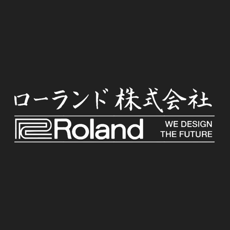 Roland Corporation Logo with Japanese Text and Design Slogan Bucket Hat