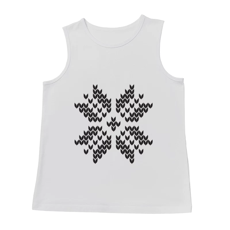 Abstraktes geometrisches Muster in Schwarz Herren Tanktops