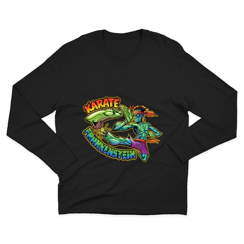 Karate Frankenstein Character Design Male Long Sleeve T-Shirt