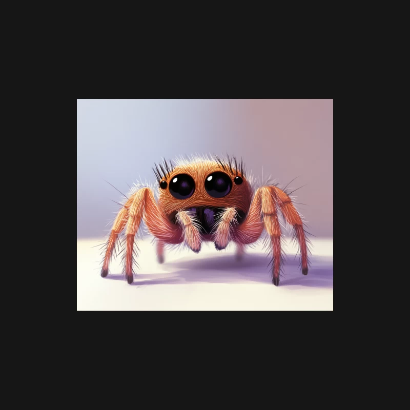 Adorable Macro Shot of a Furry Jumping Spider with Big Eyes Female Long Sleeve T-Shirt