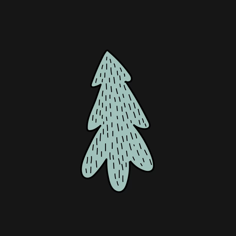 Arbre de Noël abstrait Femme T-Shirt