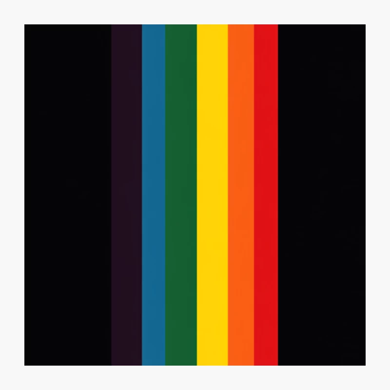 Vibrant Rainbow Spectrum: Symbol of LGBTQ+ Pride Pin