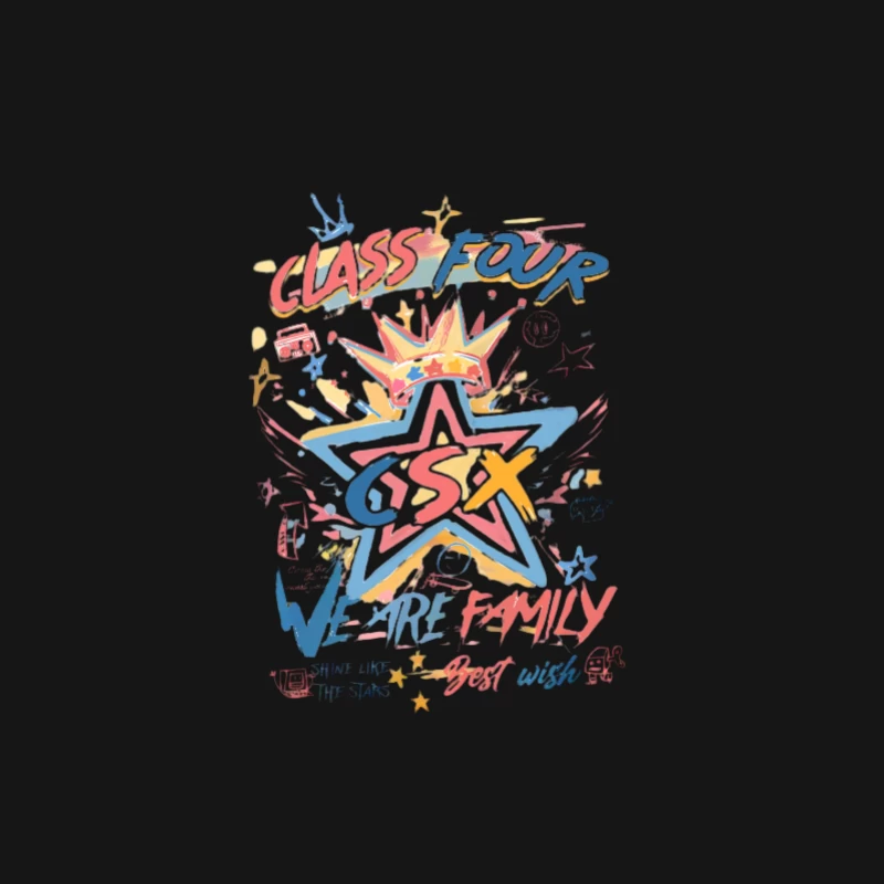 Oeuvre d'art graffiti créative pour la classe 4 Femme Manches Longues T-Shirt