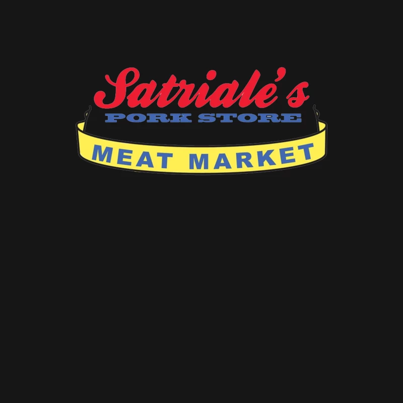 Patriale's Pork Store & Meat Market Vintage Logo Sign Female Long Sleeve T-Shirt