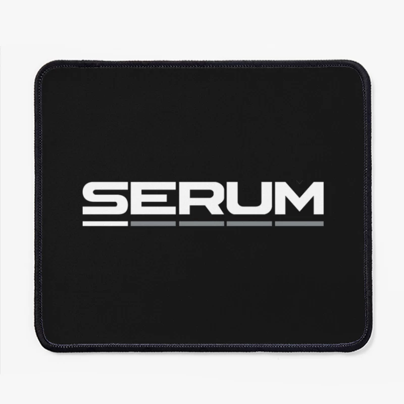 Minimalist Serum Audio Software Logo Design Mouse Pad