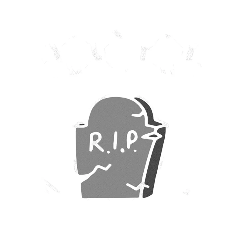 DEAD, BRB † Funny Nihilism Design Tapestry