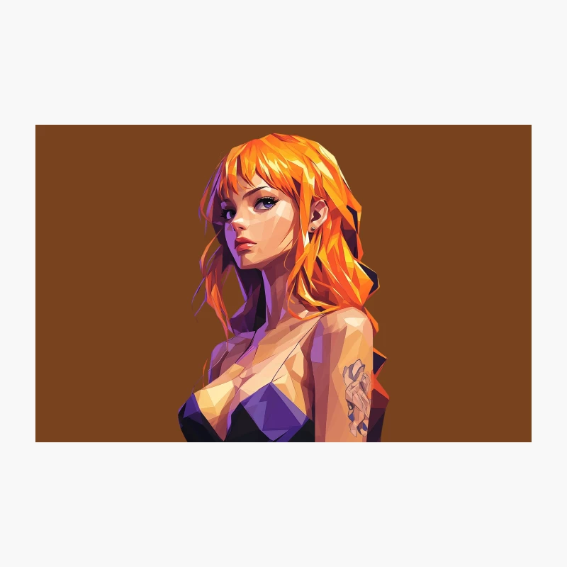 One Piece Nami Pop Art Portrait Travel Mug