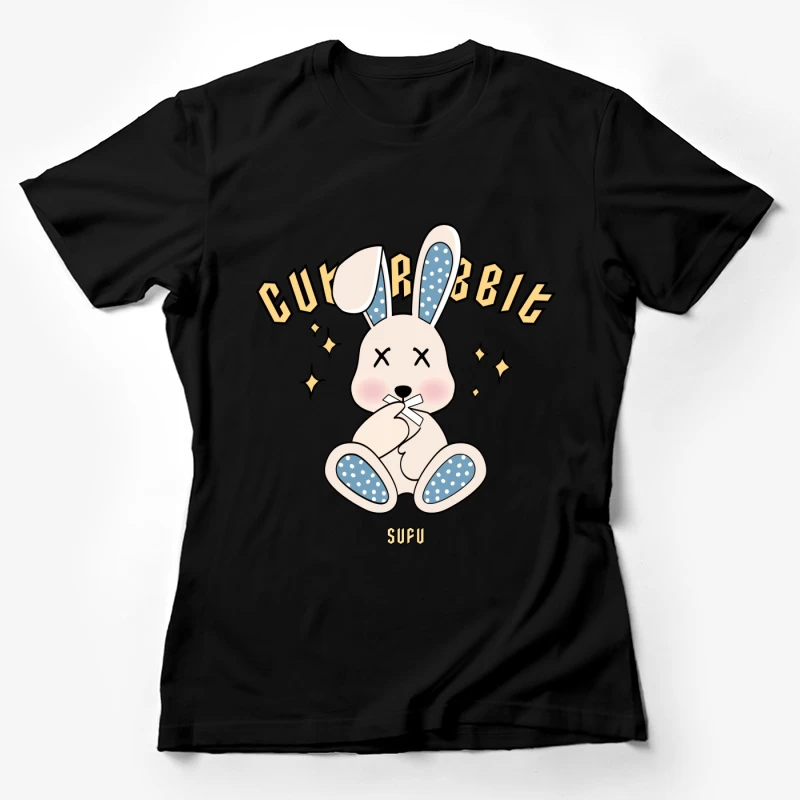 Niedliches Kaninchen-Design mit Sternen Damen T-Shirt