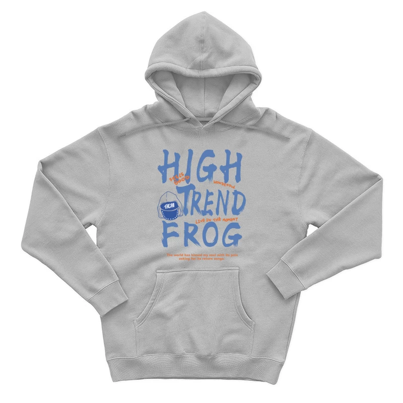 Modisches Froschdesign mit inspirierendem Zitat Herren Pullover Hoodie