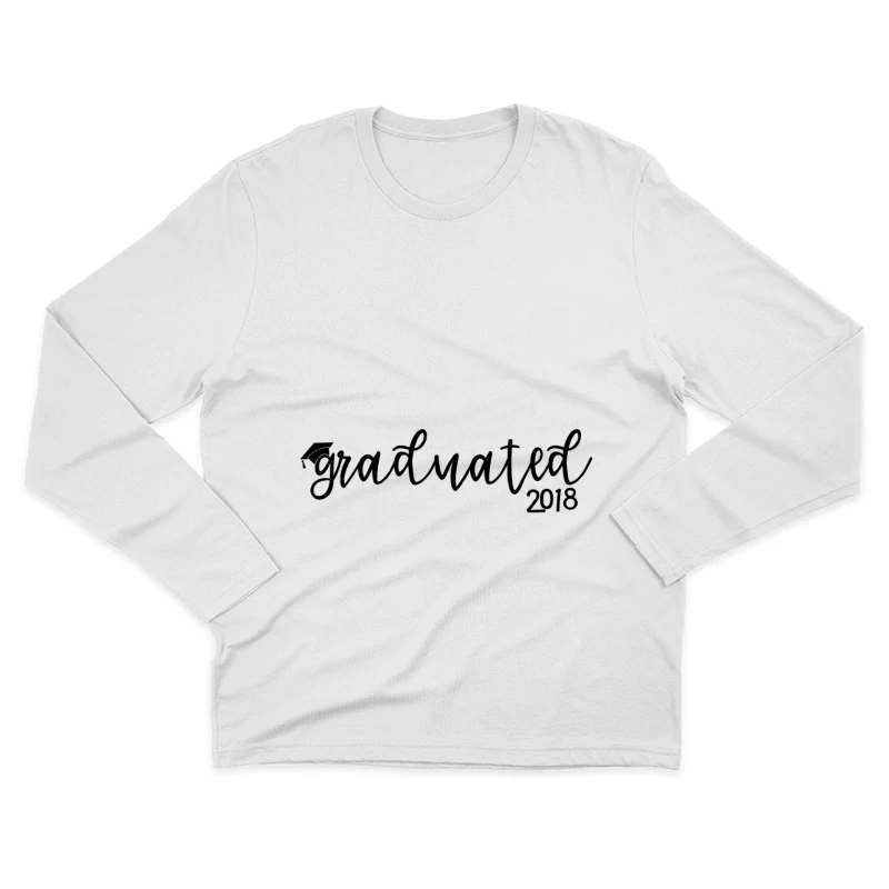 Diplômé 2018: Célébration de la Réussite Homme Manches Longues T-Shirt