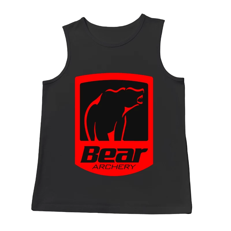 Bear Archery Company Red Logo Design Male Tank Top