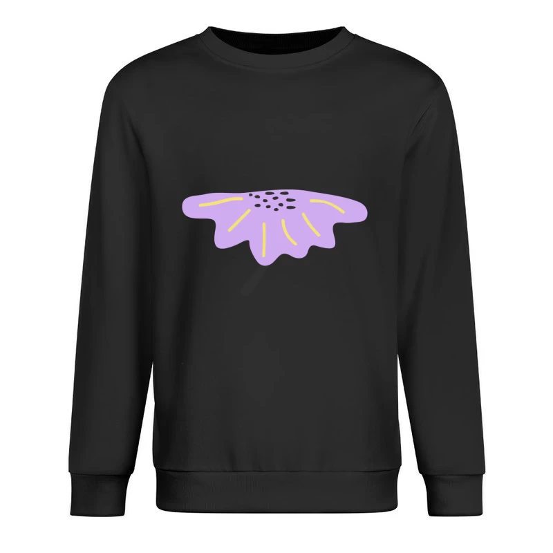 Fleur stylisée violette Homme Sweat-shirt à enfiler