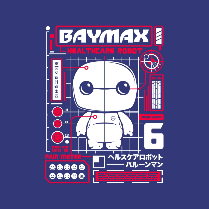 Baymax - Healthcare Robot from Disney Animation Tapestry