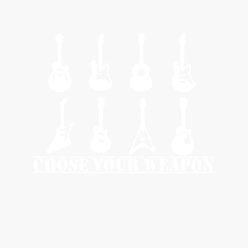 Choose Your Weapon Guitar  Funny  retro music guitarist metal Cotton Tote Bag