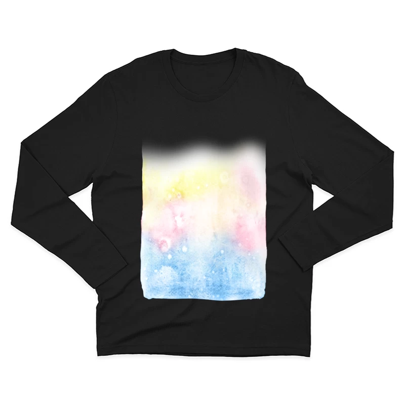 Aquarelle pastel Homme Manches Longues T-Shirt