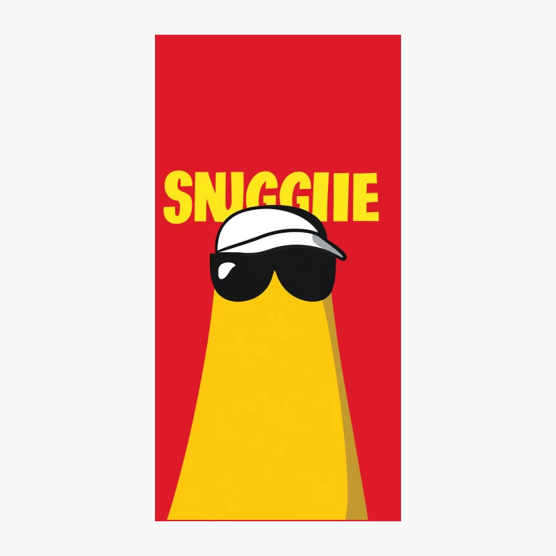 Minimalist Yellow Sniggle with Sunglasses and Visor iPhone Case
