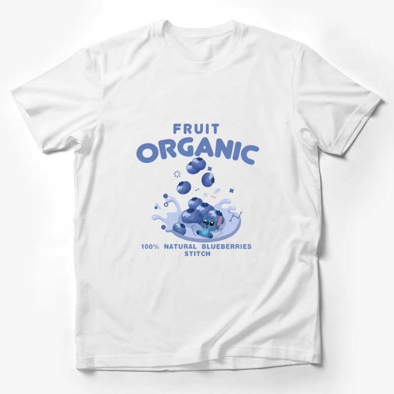 Organische Blaubeeren mit Stitch Herren T-Shirt