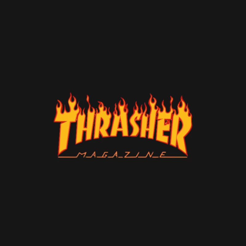 Logo en flammes du magazine Thrasher Femme T-Shirt