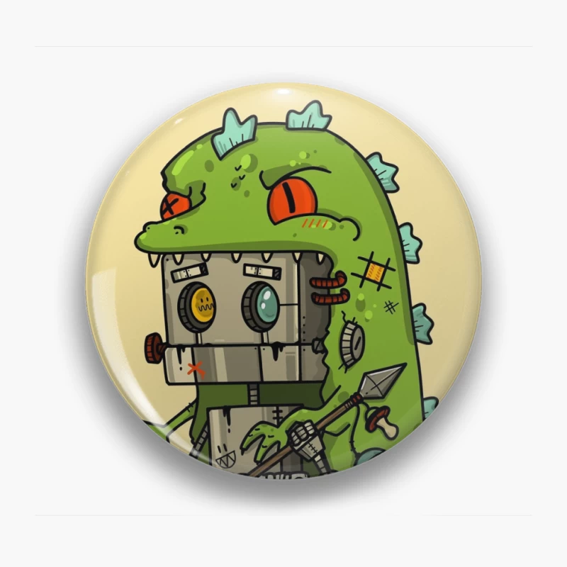 Robokite in Dinosaur Costume Pin