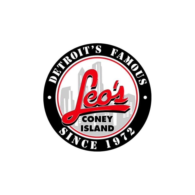 Leo's Coney Island - Detroit's Famous Restaurant Logo Since 1972 Mouse Pad