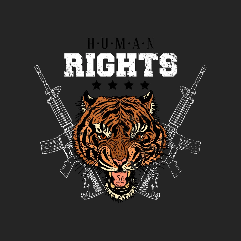 Tigre Sauvage avec Armes et Droits Femme Sweat-shirt à enfiler