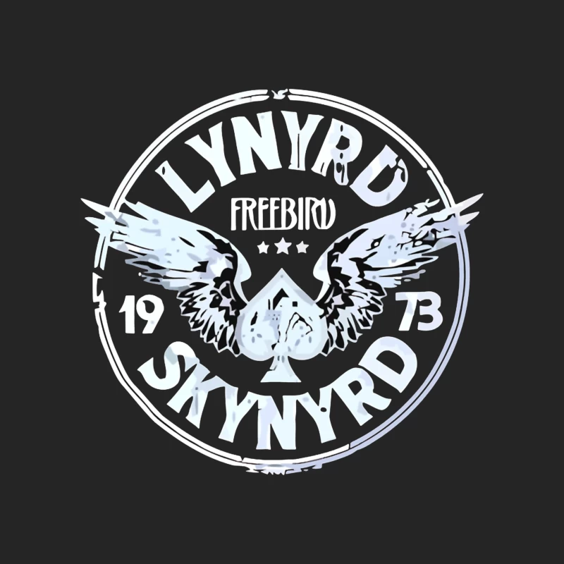 Lynyrd Skynyrd Freebird Winged Spade Logo 1973 Male Pullover Sweatshirt