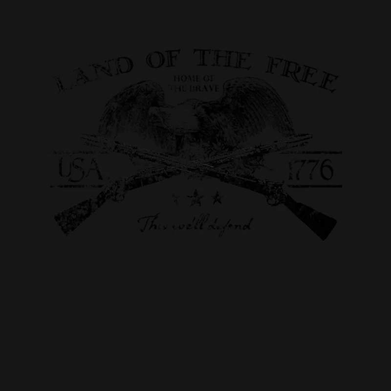 Land of the Free, distressed Mouse Pad