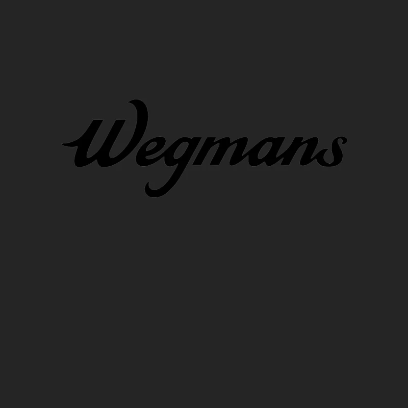 Wegmans Supermarket Chain Logo in Black Script Font Female Pullover Sweatshirt