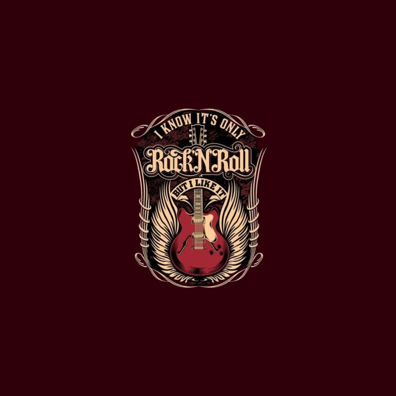 Rock and Roll Art Desk Mat