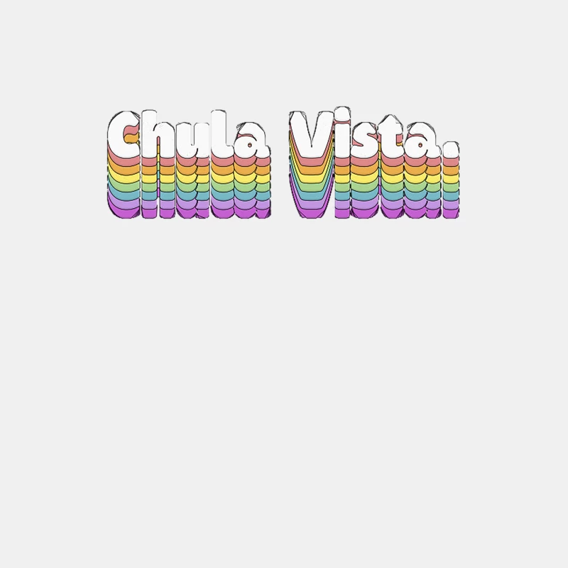 Chula Vista, CA  Retro Typography Design Male Tank Top