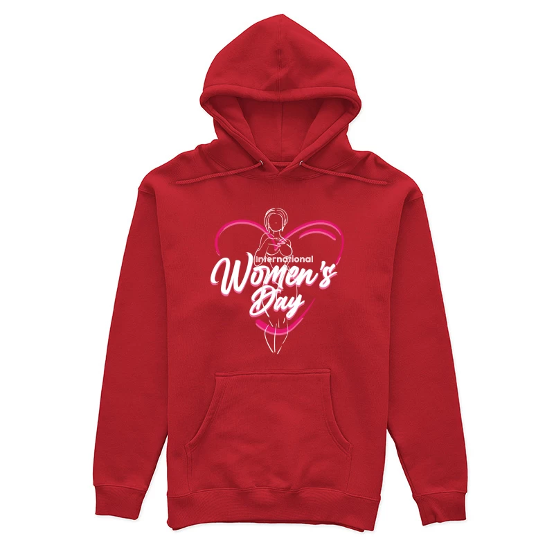 Elegant International Women's Day Design Female Pullover Hoodie