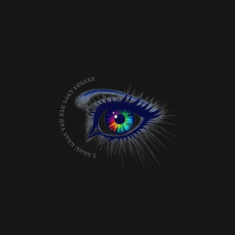 Mesmerizing Rainbow Eye Digital Art Male Long Sleeve T-Shirt