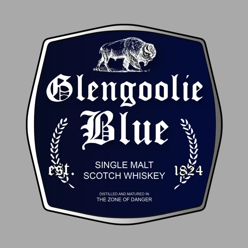 Glengoolie Blue Male Pullover Hoodie