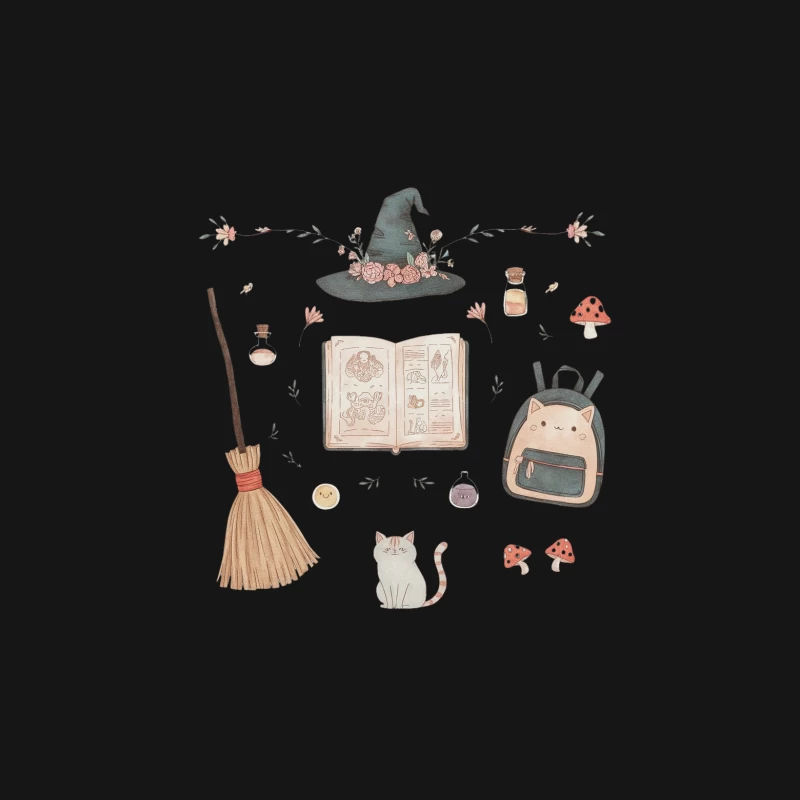 Magical Witch's Essential Items Collection Female T-Shirt